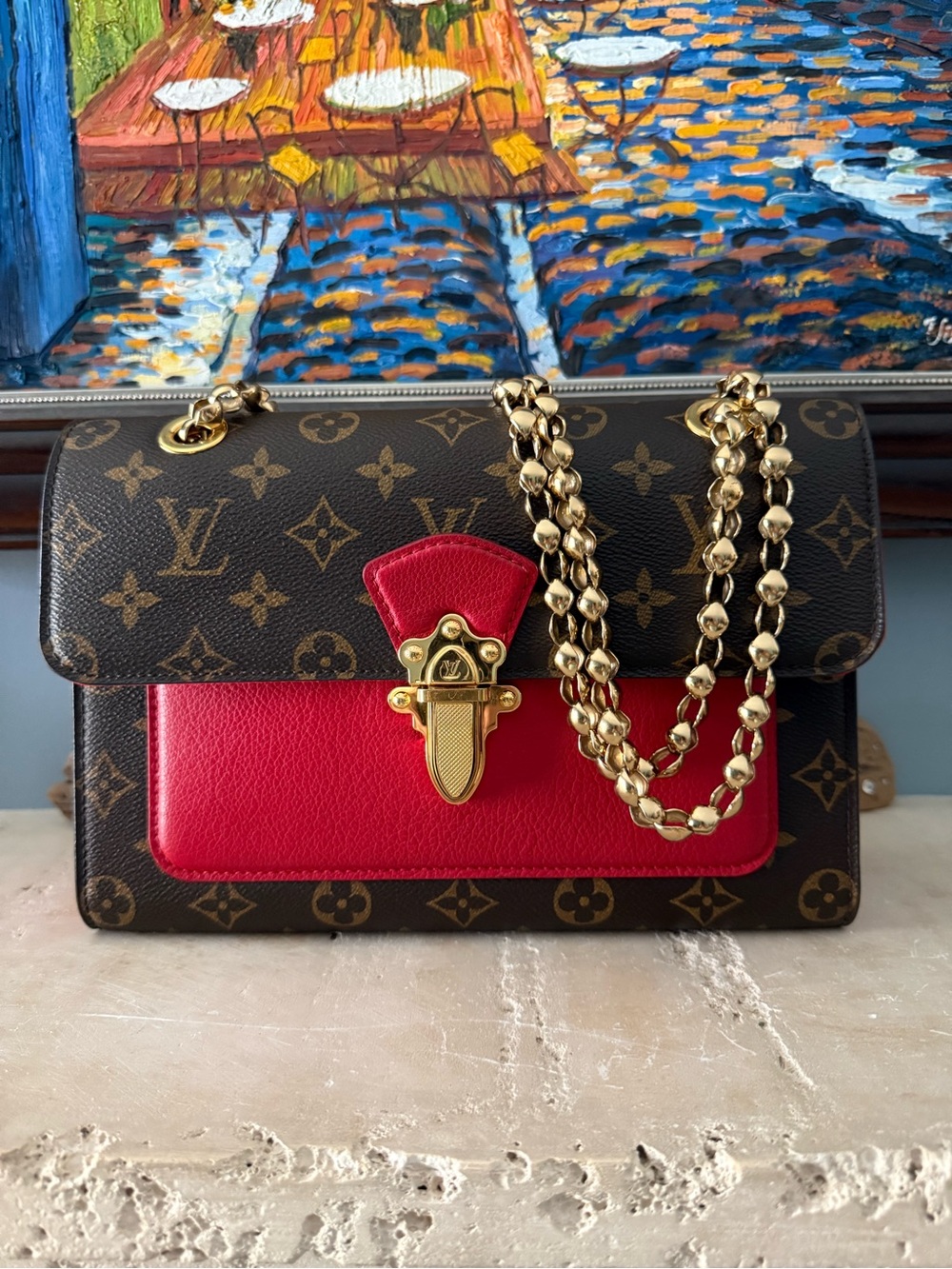 Louis Vuitton Victoire Monogram Chain Bag - Picture 1 of 10